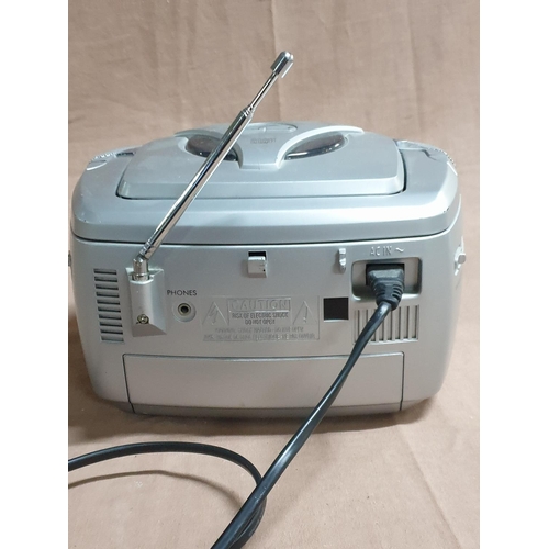 448 - Panashiba Portable Radio CD Player Electric and Battery Operated, Model No: CD-29,  (Un-Tested)