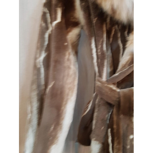 112 - Natural Soft Fursarcar - Short Jacket with Large Fur Hood, 