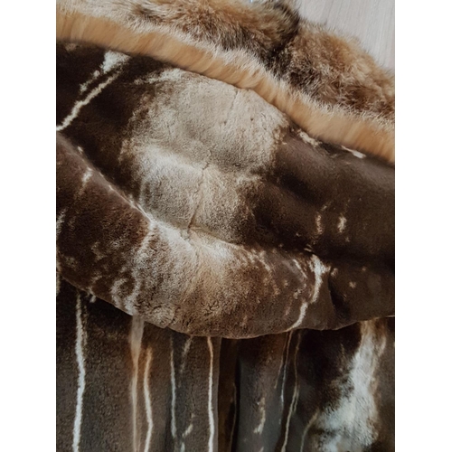 112 - Natural Soft Fursarcar - Short Jacket with Large Fur Hood, 