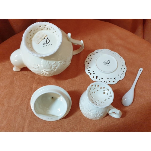 368 - Duncan Glaze Ceramic Tea Set 