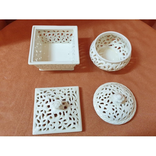 368 - Duncan Glaze Ceramic Tea Set 