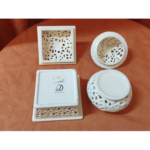 368 - Duncan Glaze Ceramic Tea Set 