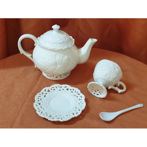 368 - Duncan Glaze Ceramic Tea Set 