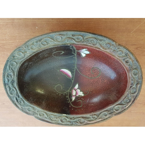 379 - Vintage Style Pedestal Decorative Bowl (31 x 23 x 11cm)