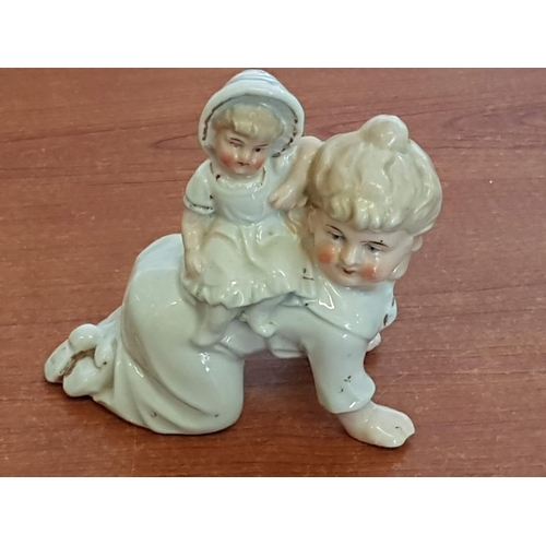 420 - Antique Porcelain Bisque Figurines 