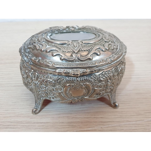 451 - White Metal and Silver Plated Collection - Dish Trinket Box Figurine and Quantity of Assorted Spoons... 