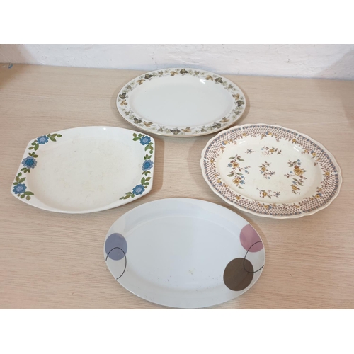 89 - 4 x Different Large Oval Dishes; Various Sizes, Brand etc 
(41 x 31cm  - 35 x 24.5cm)