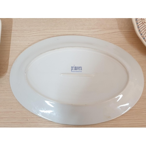 89 - 4 x Different Large Oval Dishes; Various Sizes, Brand etc 
(41 x 31cm  - 35 x 24.5cm)