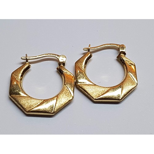 130 - 14ct Yellow Gold Earrings, Total Weight 1.49gr