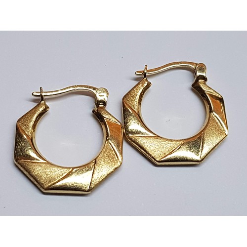 130 - 14ct Yellow Gold Earrings, Total Weight 1.49gr