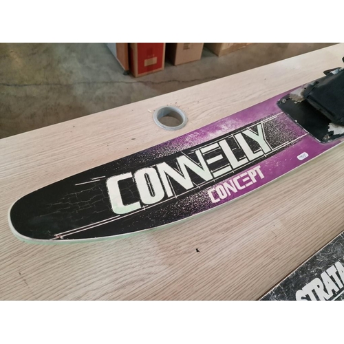 601 - 2 x Mono Water Skis; Connelly Concept '61' and Electra Strata Series, (Approx. L: 155 and 168cm), (2... 