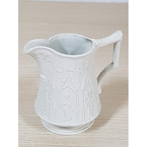 320 - British Heritage Collection of Portmerion Porcelain (England) Gothic Style Jug (White / Mat), (H;12.... 