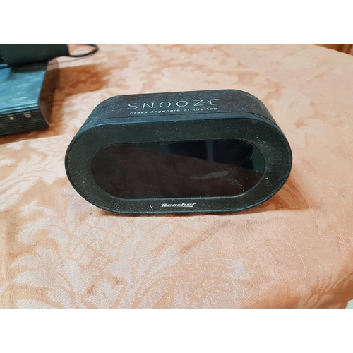 503 - Samsung DVD Player, Digital Alarm Clock, iLuv, iPod Dock and Speakers and Digital Ascot Clock, Calen... 