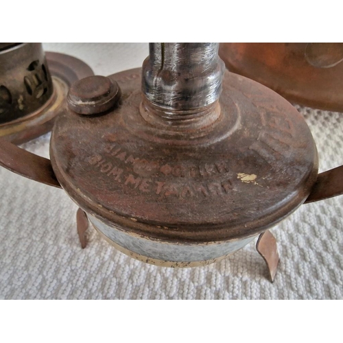 612 - Collection of 3 x Vintage Copper Burners, (one a/f), (3)