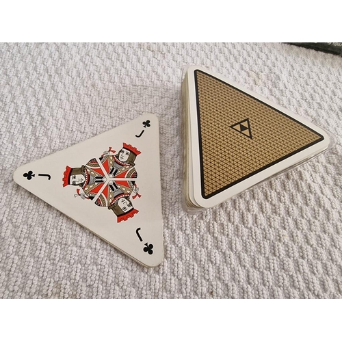 617 - 2 x Packs of Famous Grouse Playing Cards and Poker Chips, Together with Carlsberg Cards and Triangul... 