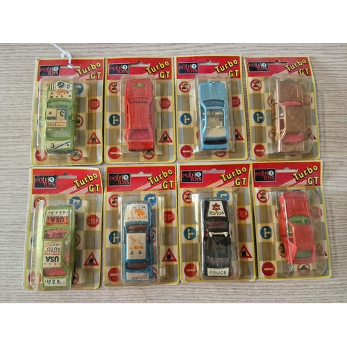 622 - Collection of 8 x Vintage 'Polfi Toys' Turbo GT Scale Model Cars / Die Cast Vehicles in Original Box... 