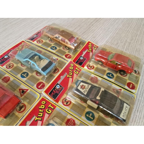 622 - Collection of 8 x Vintage 'Polfi Toys' Turbo GT Scale Model Cars / Die Cast Vehicles in Original Box... 