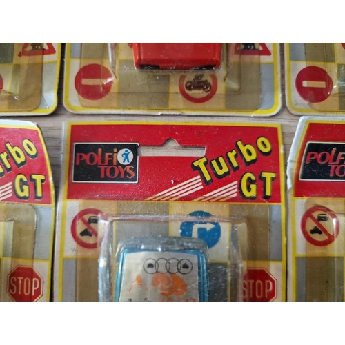 622 - Collection of 8 x Vintage 'Polfi Toys' Turbo GT Scale Model Cars / Die Cast Vehicles in Original Box... 