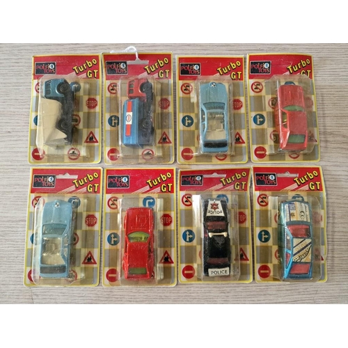 623 - Collection of 8 x Vintage 'Polfi Toys' Turbo GT Scale Model Cars / Die Cast Vehicles in Original Box... 