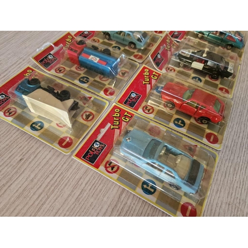 623 - Collection of 8 x Vintage 'Polfi Toys' Turbo GT Scale Model Cars / Die Cast Vehicles in Original Box... 