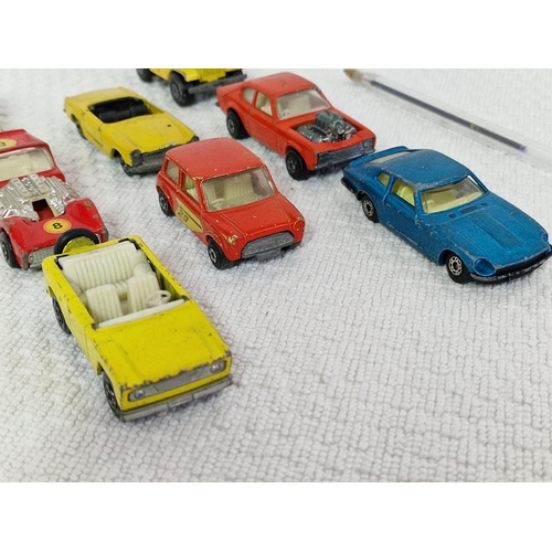 625 - Collection of 8 x Vintage Lesney & Matchbox Die Cast Scale Model Vehicles, Circa 1960's & 1970's, In... 