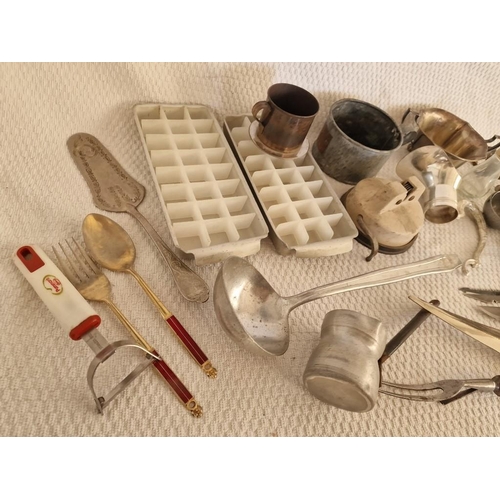 630 - Qty of Assorted Vintage Kitchen Utensils & Ware