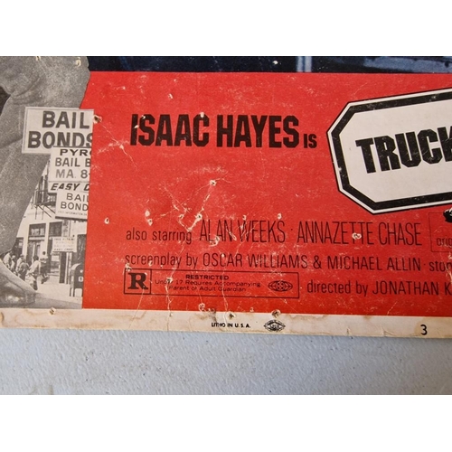 633 - 3 x Vintage Movie Posters; 2 x Bud Spencer in Greek and Isaac Hayes in 'Truck Turner' (see multiple ... 