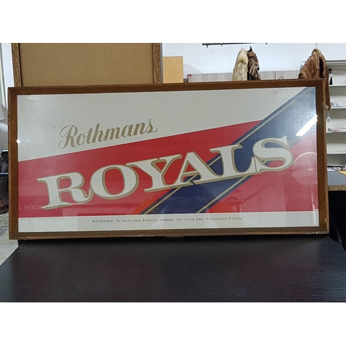 164 - Rothman's Royal Vintage Advertising Framed (84 x 41cm)