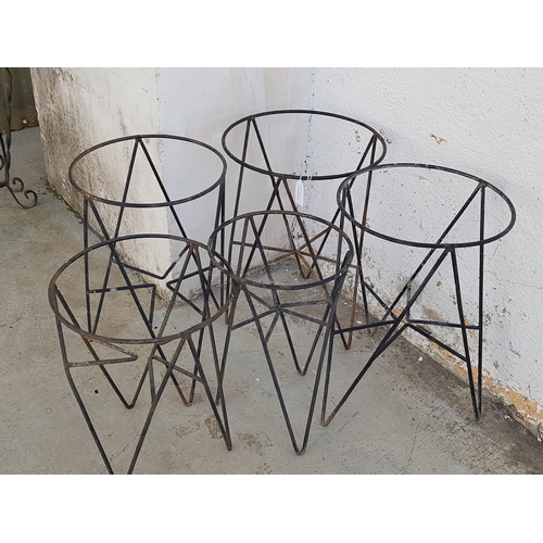 176 - Various Sizes / Metal Plant Stand / Holders (Ø31.5cm - 40.5cm, H:47 - 54.5cm)