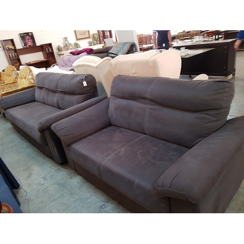 203 - 3 - Seater and 2 - Seater Modern Sofa in Graphite Colour (A/F)