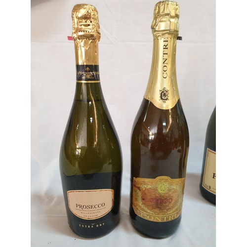 210 - 5 x Sparkling Wine from Italy, France etc