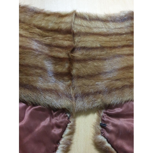 227 - 2 x Fur Stoles, Believed to be Mink, 1 x with Tails