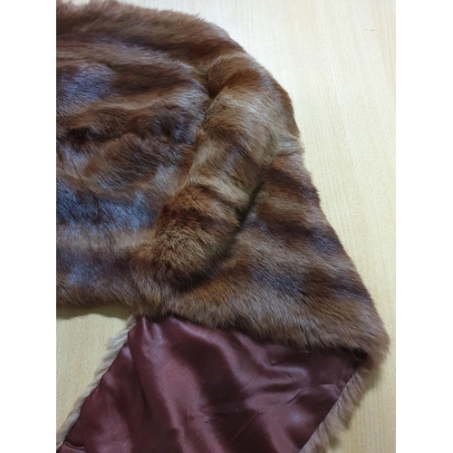 227 - 2 x Fur Stoles, Believed to be Mink, 1 x with Tails