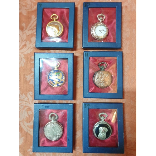 237 - 6 x Boxed Pocket Watches with Various Design (Un-Tested, Need Batteries)