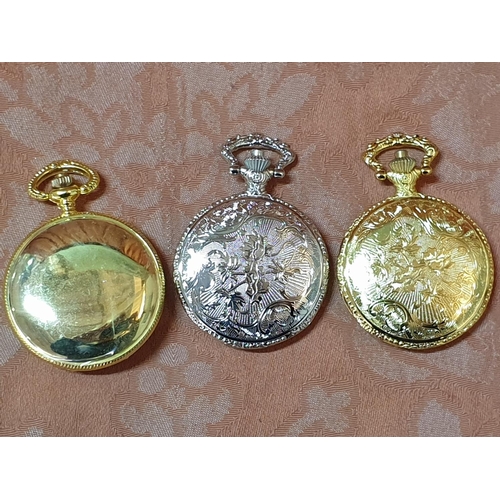 237 - 6 x Boxed Pocket Watches with Various Design (Un-Tested, Need Batteries)