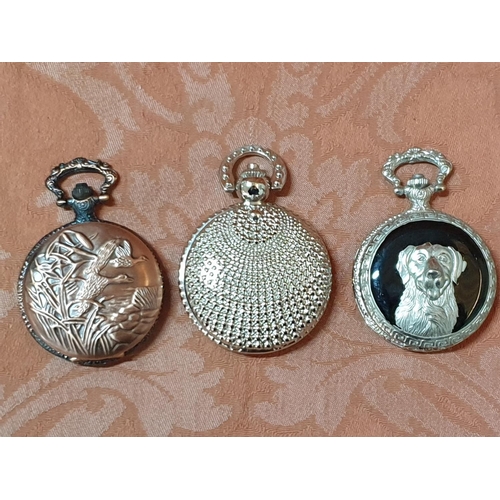 237 - 6 x Boxed Pocket Watches with Various Design (Un-Tested, Need Batteries)