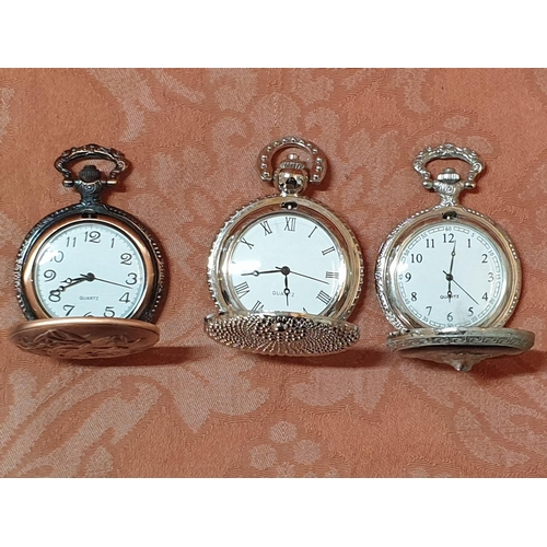 237 - 6 x Boxed Pocket Watches with Various Design (Un-Tested, Need Batteries)