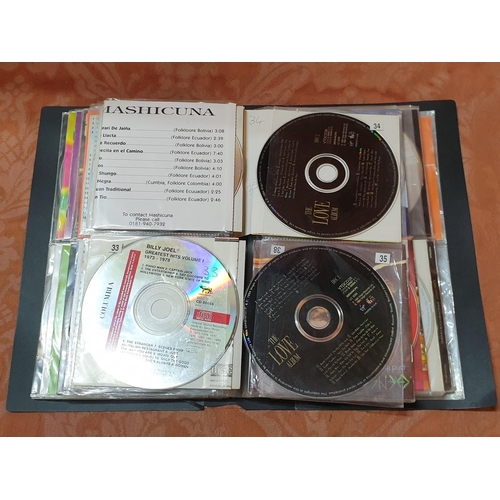 30 - Large Collection of Assorted Music CD's in Folder (Approx. 48 Pcs)