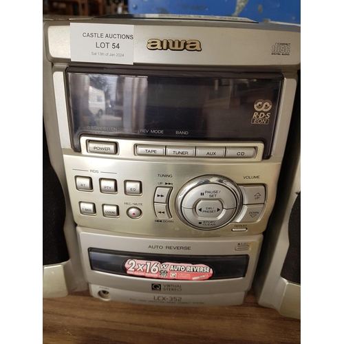 54 - Aiwa Mini CD Radio with Remote Control