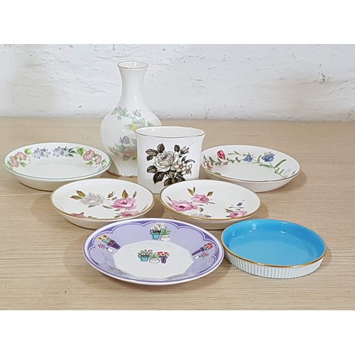 322 - Royal Worcester Assorted Small Pieces and 2 x Others (Vase, Pin Trays, Toothpick Holder), (8pcs)