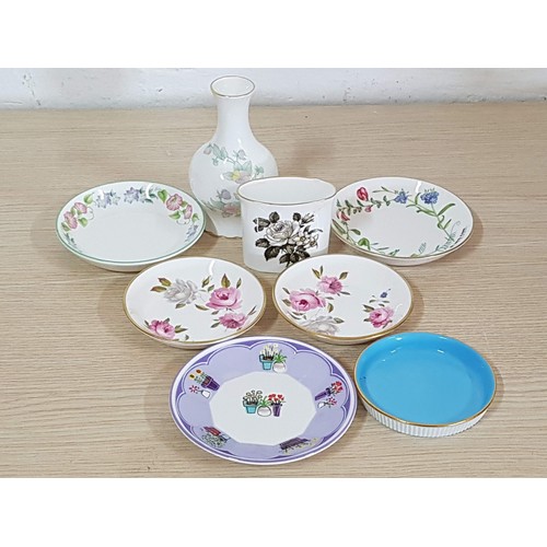 322 - Royal Worcester Assorted Small Pieces and 2 x Others (Vase, Pin Trays, Toothpick Holder), (8pcs)