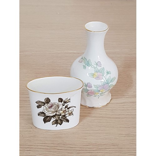 322 - Royal Worcester Assorted Small Pieces and 2 x Others (Vase, Pin Trays, Toothpick Holder), (8pcs)