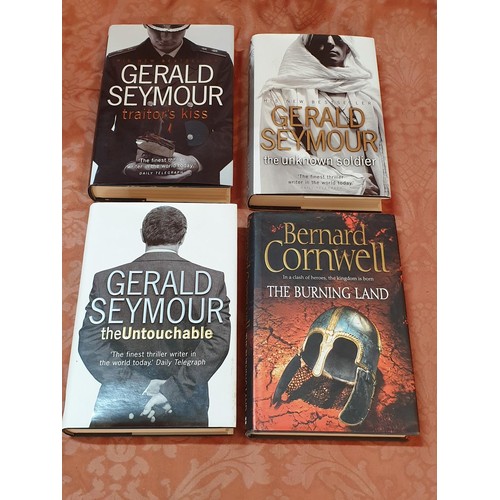 226 - 3 x Gerald Seymour Plus 1 x Bernard Cornwell Hardback Books (4)