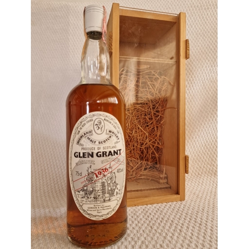 409 - Glen Grant 1936, Gordon & MacPhail Vintage Single Malt Scotch Whisky, 75cl, 40%, in Wooden Presentat... 