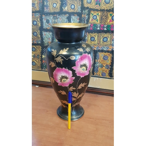 406 - Art Deco Style Gilded Hand Painted Vase 