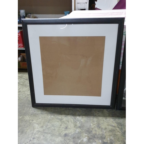 710 - 2 x Large Square Photo Frames - Black Finished (101 x 101cm each)