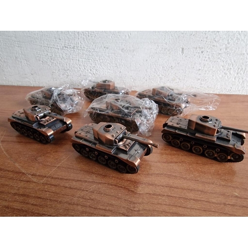 147 - Collection of 7 x Table Lighters in Shape of Tank, (7)