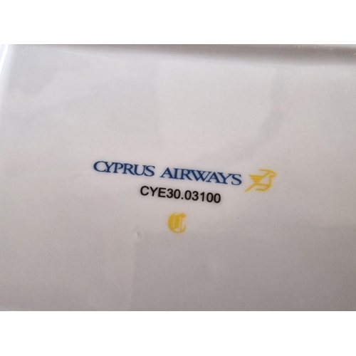 45 - 4 x Vintage 'Cyprus Airways' Porcelain Plates / Dishes, (4)