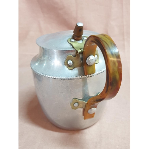 360 - Antique N.C. Joseph Ltd Aluminum Tea Pot and Hot Water Pot, Stratford on Avon England