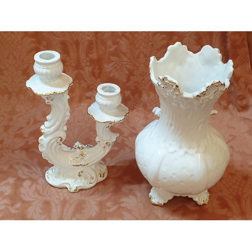 480 - Various Ceramic Retro Ornaments, Vases Candle Holder Dishes etc